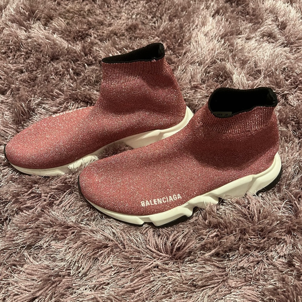 Balenciaga Mid Speed Metallic
Sock Sneaker
